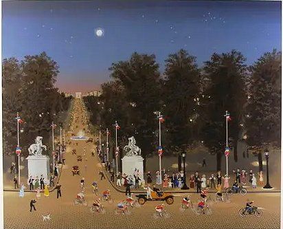 Michel Delacroix Artist Signed Limited Edition Serigraph on Paper:"Le Joies du Sport"