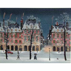 Michel Delacroix Limited Edition Lithograph on Paper: "L'amour 2"