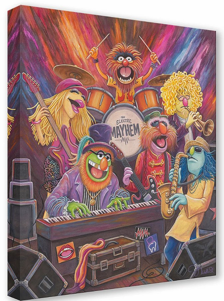 Michelle St. Laurent Limited Edition Muppets Gallery Wrap Canvas:"Electric Mayhem Unleashed"