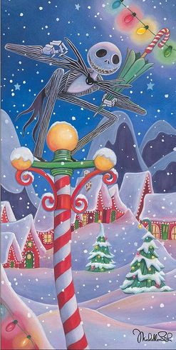 Michelle St. Laurent Signed Disney Ltd Ed Gallery Wrap Canvas:"Christmas Town" Michelle St. Laurent Signed Disney Ltd Ed Gallery Wrap Canvas:"Christmas Town"