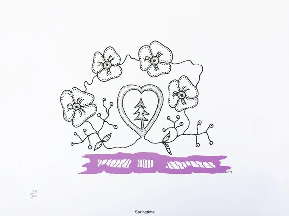 Michl Cywink Artist Signed Limited Edition Lithograph Print: "SPRINGTIME"