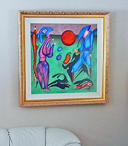 Mihail Chemiakin Limited Edition Serigraph in 80 colors: "SHADOWS" Mihail Chemiakin Limited Edition Serigraph in 80 colors: "SHADOWS"