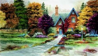 MIKE CAPSER  Secondary Market Art: "SUGAR MAPLE LANE"