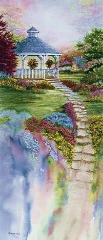 Mike Capser Signed and Numbered Limited Edition Lithograph: "Blossoms And Promises"
