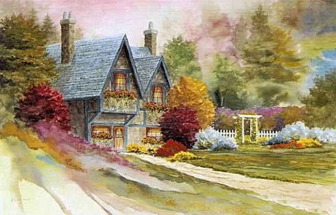 Mike Capser Signed and Numbered Limited Edition  Lithograph: "Dreams In Color"