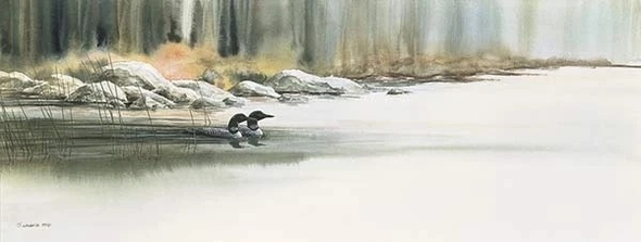 Mike Capser Signed and Numbered Limited Edition Lithograph: "Enchanted Waters"