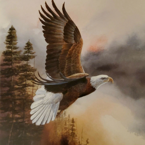 Mike Capser Signed Limited Edition Paper: "Whispering Wings"