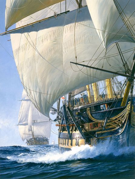 Geoff Hunt Artist Signed & Numbered Limited Edition Canvas Giclee:"The Ionian Mission"