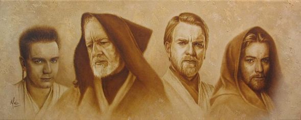 Mike Kupka Limited Edition Star Wars Giclee on Paper:"Evolution of Obi-Wan"