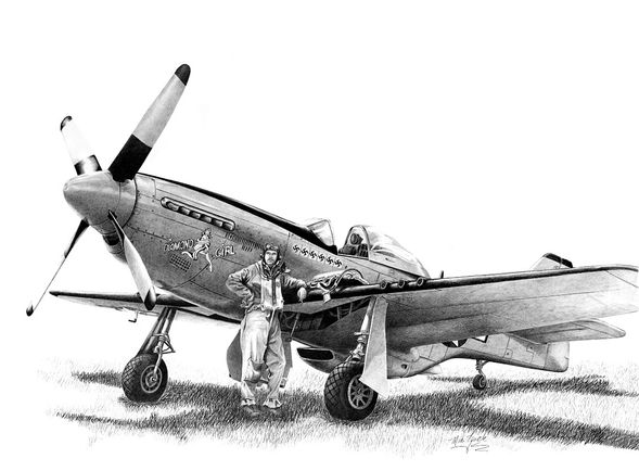 Mike Lynch Limited Edition Museum Quality Gicl&eacute;e: "North American P-51D"