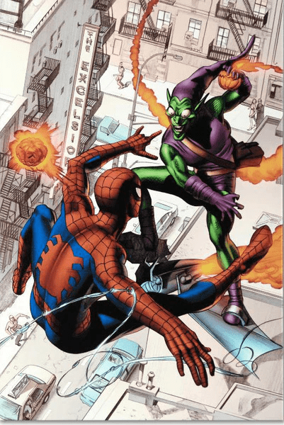Mike Mayhew and Marvel Comics Limited Edition Canvas Giclée: "Dark Reign: The Goblin Legacy One-Shot"