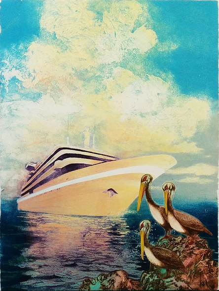 Mikulas Kravjansky Artist Hand-signed Limited Edition Etching on Paper (Intaglio): "ON THE WATCH"