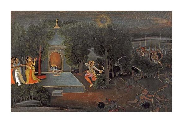 Mir Kalan Oudh Fine Art Open Edition Giclée:"Illustration to the Ramayana"