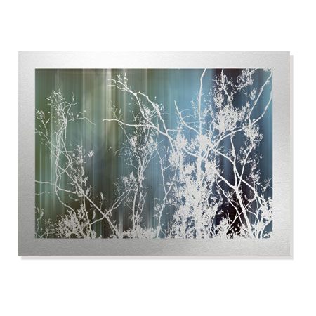 MJ Lew Limited Edition Ready to Hang Giclee on Brushed Aluminum: "Cool Rain"