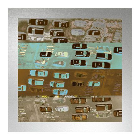 MJ Lew Limited Edition Ready to Hang Giclee on Brushed Aluminum: "East West"