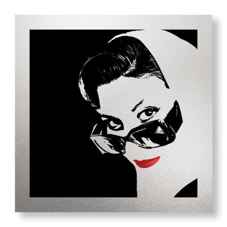 MJ Lew Limited Edition Ready to Hang Giclee on Brushed Aluminum: "Glam II"