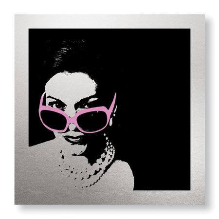 MJ Lew Limited Edition Ready to Hang Giclee on Brushed Aluminum: "Glam III"