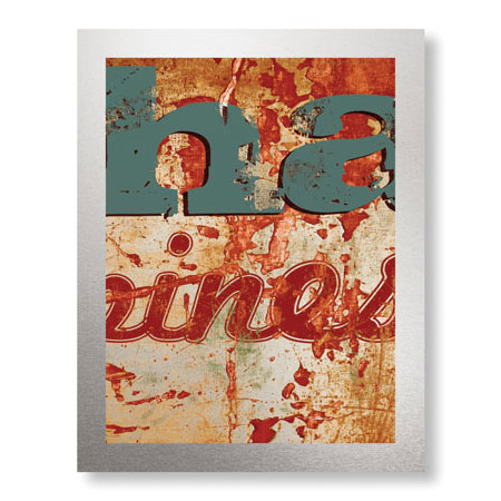 MJ Lew Limited Edition Ready to Hang Giclee on Brushed Aluminum: "Happiness"