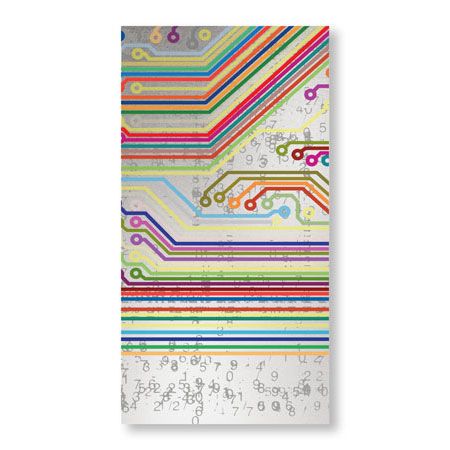 MJ Lew Limited Edition Ready to Hang Giclee on Brushed Aluminum: "Motherboard Malfunction II"