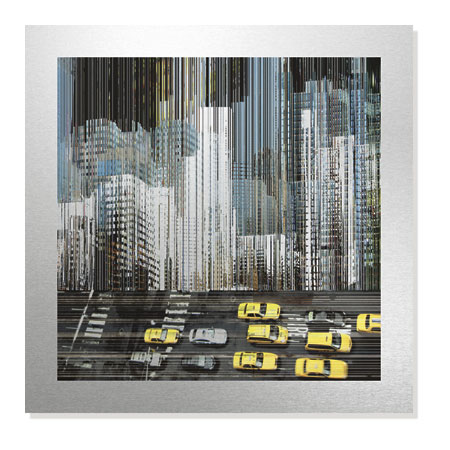 MJ Lew Limited Edition Ready to Hang Giclee on Brushed Aluminum: "On The Sidelines I"