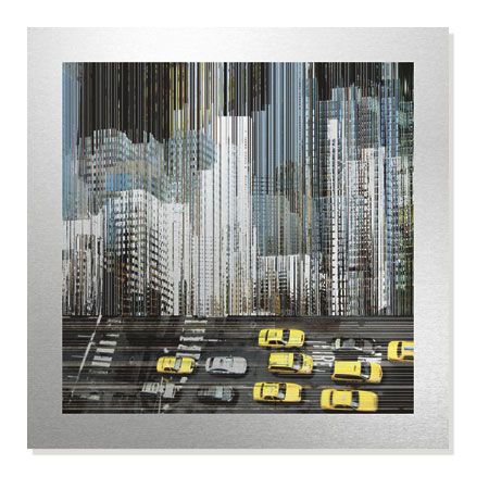 MJ Lew Limited Edition Ready to Hang Giclee on Brushed Aluminum: "On The Sidelines I"