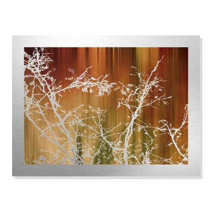 MJ Lew Limited Edition Ready to Hang Giclee on Brushed Aluminum: "Warm Rain"