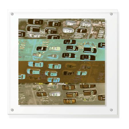 MJ Lew Limited Edition Ready to Hang Giclee on Clear Acrylic: "East West"