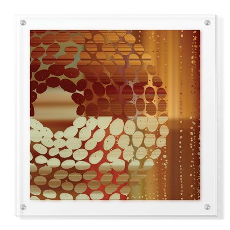 MJ Lew Limited Edition Ready to Hang Giclee on Clear Acrylic: "Pebbles II"