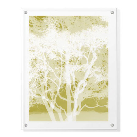 MJ Lew Limited Edition Ready to Hang Giclee on Clear Acrylic: "Views of Trees 5"