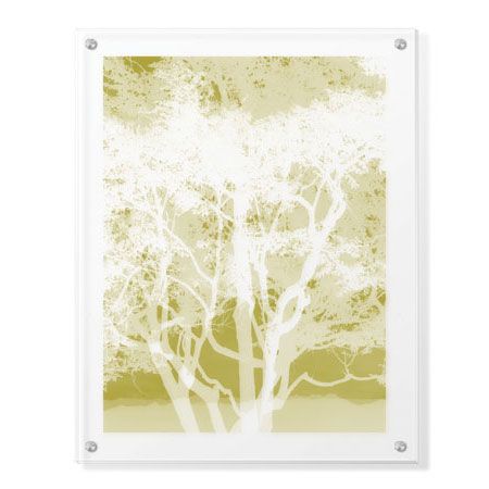 MJ Lew Limited Edition Ready to Hang Giclee on Clear Acrylic: "Views of Trees 5"