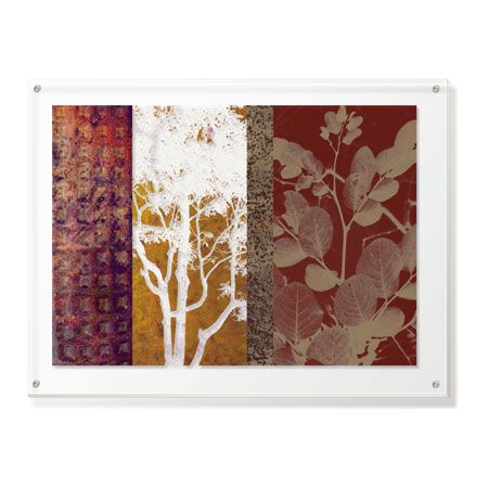 MJ Lew Limited Edition Ready to Hang Giclee on Clear Acrylic: "Whispering Trees I"