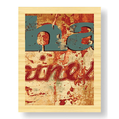 MJ Lew Limited Edition Ready to Hang Giclee on Sustainable Bamboo: "Happiness"