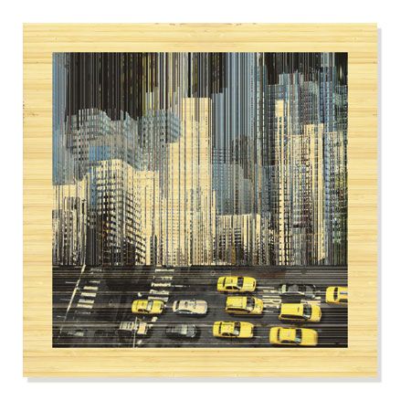 MJ Lew Limited Edition Ready to Hang Giclee on Sustainable Bamboo: "On The Sidelines I"