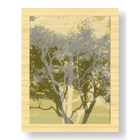 MJ Lew Limited Edition Ready to Hang Giclee on Sustainable Bamboo: "Views of Trees 3"