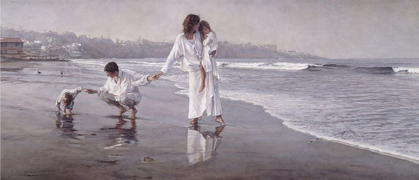 Steve Hanks Limited Edition Anniversary Edition Canvas:"Holding the Family Together"