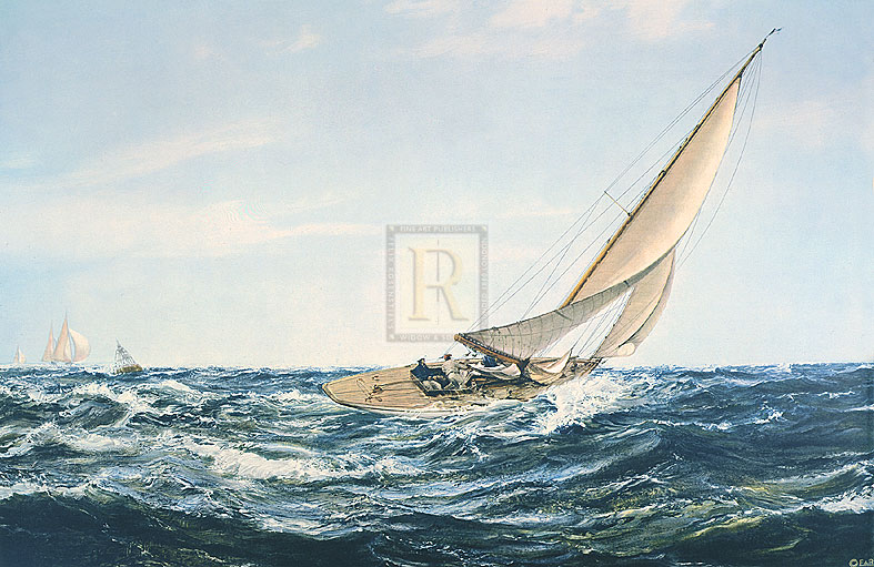 Montague Dawson Hand Numbered Limited Edition Print on Paper :"A Winning Tack"
