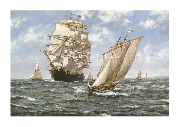 Montague Dawson Hand Numbered Limited Edition Print on Paper :"Ahoy!"