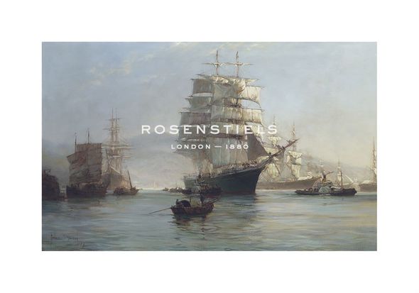 Montague Dawson Hand Numbered Limited Edition Print on Paper :"Chinese Port - Morning Departures"