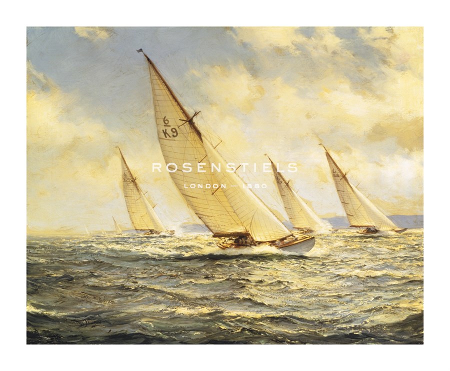 Montague Dawson Hand Numbered Limited Edition Print on Paper :"Glittering Waves"