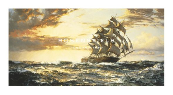 Montague Dawson Hand Numbered Limited Edition Print on Paper :"Squally Weather"