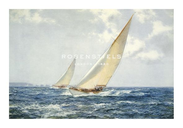 Montague Dawson Hand Numbered Limited Edition Print on Paper :"Summer Breezes off The Needles"