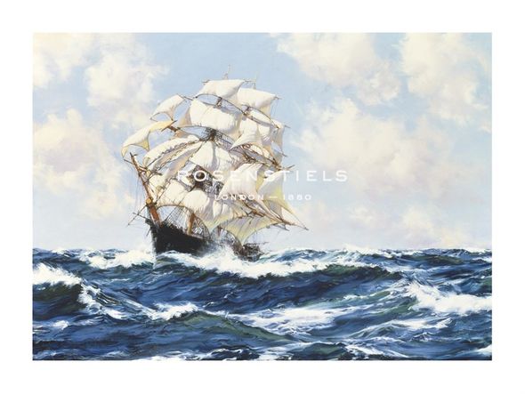 Montague Dawson Hand Numbered Limited Edition Print on Paper :"Swinging Along"