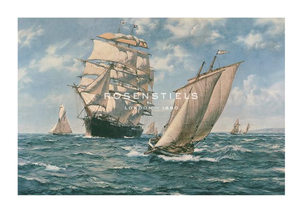 Montague Dawson Hand Numbered Limited Edition Print on Paper :"The Homecoming"