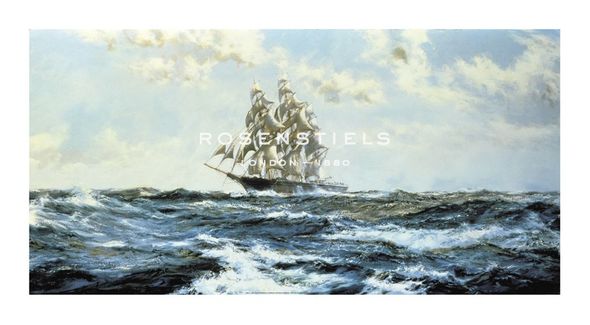 Montague Dawson Hand Numbered Limited Edition Print on Paper :"The 'Mary Whitridge' Clipper"