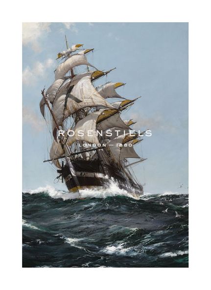 Montague Dawson Hand Numbered Limited Edition Print on Paper :"The Rising Moon"