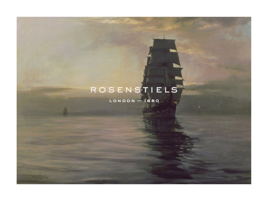 Montague Dawson Hand Numbered Limited Edition Print on Paper :"Twilight Shadows"
