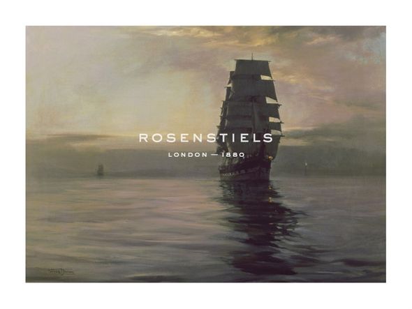 Montague Dawson Hand Numbered Limited Edition Print on Paper :"Twilight Shadows"