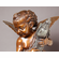 Moreau Handcrafted Solid Bronze Sculpture:"Cherub and Dolphin"