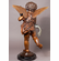 Moreau Handcrafted Solid Bronze Sculpture:"Cherub and Dolphin"