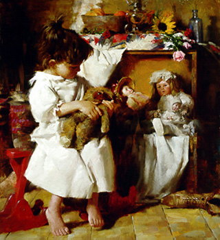 MORGAN WEISTLING 15X17 Secondary Market Art: "STILL THE FAVORITE"